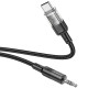 Аудиокабель AUX Hoco UPA27 Type-C – 3.5 мм (1.2 м) (Black)