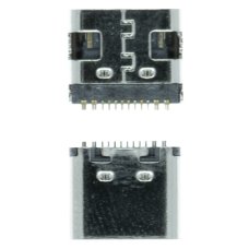 Роз'єм зарядки універсальний №59 для Sennheiser Momentum 4 Wireless 12 pin (4 кріплень) (контакти посередині) (Type-C)