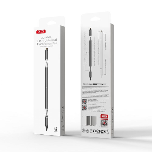Стилус XO ST-10 3в1 white