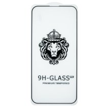 Защитное стекло Lion для Apple iPhone 15 Pro Max (Full Glue) (0.3 мм, 2.5D) (Black)