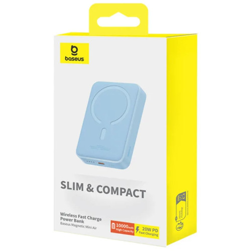 Повербанк Baseus Magnetic Mini Air 20W (10000 mAh) (Blue)