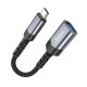 Переходник Hoco UA24 Type-C to USB 3.0 gray