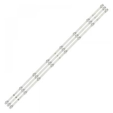Прямая подсветка для телевизора BBK 43″ MS-L2392 V2 (3 планки по 802 мм, 8 LED, линза 15,5 мм, 6 В)