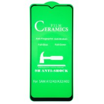 Захисна плівка Ceramic для Samsung A022 Galaxy A02 (2021) (Full Glue) (Black)