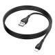 Кабель Borofone BX121 USB-A – Lightning (1 м · 2.4A) (Black)