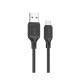 Кабель Hoco X90 Cool silicone USB-A – Micro-USB (1 м · 12W · 2.4A) (Black)