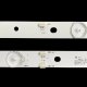 Пряма підсвітка для телевізора Akai 39″ E39F2000 (3 планки по 684/730 мм, 6/7 LED, лінза 15,5 мм, 6 В)