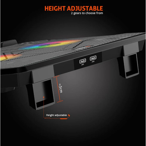 Підставка для ноутбука з охолодженням MeeTion CoolingPad CP2020 (Black)