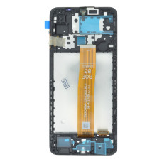 Дисплей для Samsung A127 Galaxy A12 Nacho (2021) з тачскріном в рамці (Black) (Brand Pack)