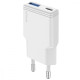 Сетевое зарядное устройство Proove Slender USB-A+USB-C (30W) (White)