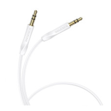 Аудіокабель AUX Borofone BL16 3.5 мм (1 м) (White)