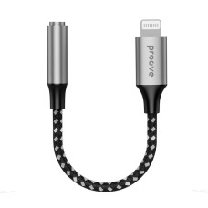 Переходник AUX Proove SoundMesh Lightning to 3.5mm gray