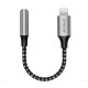 Перехідник AUX Proove SoundMesh Lightning to 3.5mm gray
