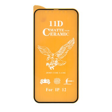 Защитная пленка Ceramic Matte для Apple iPhone 12 mini (Full Glue) (Black)