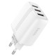 Сетевое зарядное устройство Hoco N15 3xUSB-A (17W · 2.4A) (White)