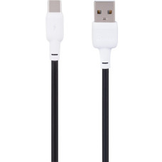 Кабель Gelius Full Silicon USB-A to Type-C 18W 1.2м (GP-UCN001C) black white