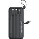 Повербанк XO PR280 10W з 3 кабелями (30000 mAh) (Black)