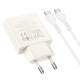 Сетевое зарядное устройство Hoco N44 USB-C (30W · 3A) с кабелем Type-C – Type-C (White)