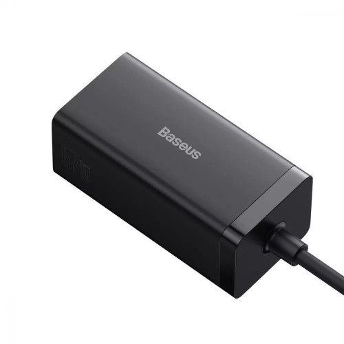 Сетевое зарядное устройство Baseus GaN5 Pro USB-A+2xUSB-C+HDMI (67W · 5A) с кабелем Type-C – Type-C 100W 5A (CCGP110201) (Black)