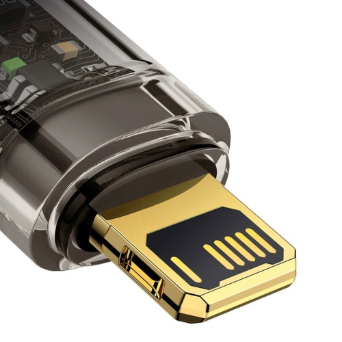 Кабель Baseus Explorer Series Auto Power-Off USB-A – Lightning (1 м · 12W · 2.4A) (CATS000401) (Black)