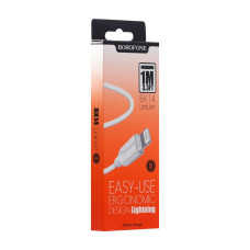 Кабель Borofone BX14 USB-A – Lightning (1 м · 12W · 2.4A) (White)