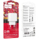 Сетевое зарядное устройство Hoco CS51A 2xUSB-A (12W · 2.4A) (White)