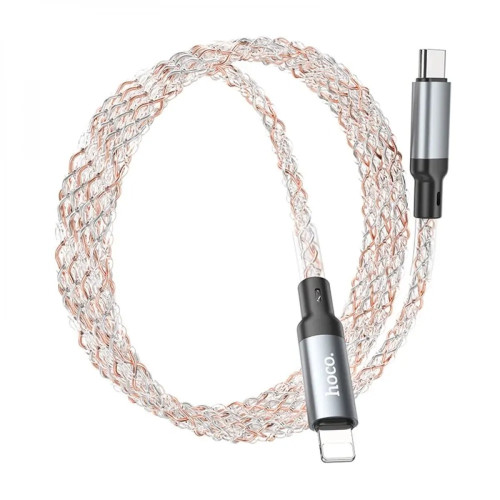 Кабель Hoco U112 Type-C – Lightning (1 м · 20W · 3A) (Gray)
