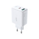 Сетевое зарядное устройство Acefast A5 USB-A+USB-C (32W · 2.4A) (White)