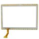 Сенсорное стекло для Contixo B105 3G (универсальное №425) (Размер 167x237 мм) 50 pin (White) (Отверстие под камеру по центру) (version 02)