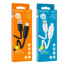 Кабель Borofone BX55 USB-A – Micro-USB (1 м · 12W · 2.4A) (White)