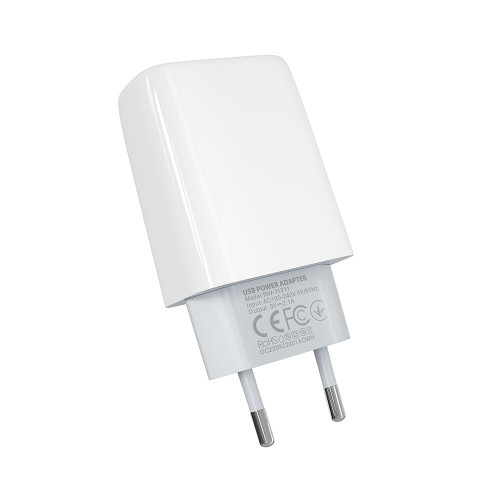 Мережевий зарядний пристрій Ridea RW-11011 Element USB-A (10.5W · 2.1A) (White)
