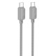 Кабель Hoco X113 Beneficio Type-C – Type-C (1 м · 60W · 3A) (Gray)