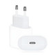 Сетевое зарядное устройство для iPhone USB-C with NFC (20W) (NO LOGO) (White)
