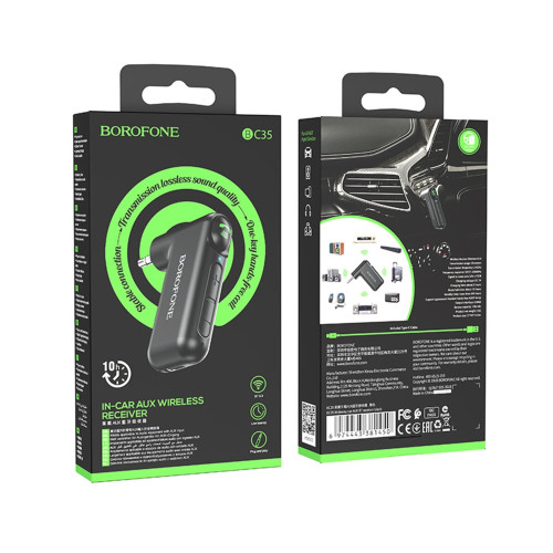 Bluetooth-ресивер AUX Borofone BC35 (Black)