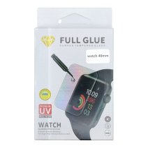 Защитное стекло UV для Apple Watch SE (1st Gen) (40mm) (0.25 мм, 3D) (с UV клеем и лампой)