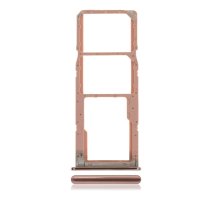 Держатель SIM-карты и карты памяти для Samsung A515 Galaxy A51 (2020) (версия на 2×SIM) (Pink)