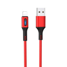 Кабель Hoco U79 Admirable Smart Power USB-A – Lightning (1.2 м · 12W · 2.4A) (Red)