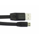 Кабель Remax RC-001м USB-A – Micro-USB (1 м · 2.1A) (Black)