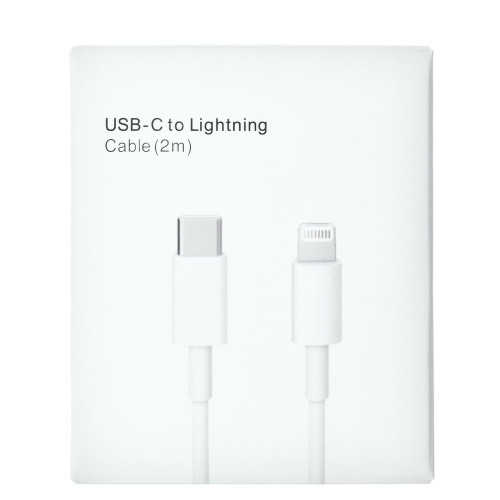 Кабель Type-C – Lightning (NO LOGO) (2 м · 2.4A) (White)