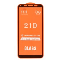 Защитное стекло в тех упаковке для Huawei Y5 Prime (2018) (Full Glue) (0.3 мм, 2.5D) (Black)