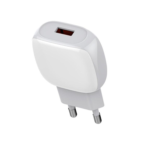 Сетевое зарядное устройство LDNIO A1306q USB-A (18W · 3A) с кабелем USB-A – Type-C (White)