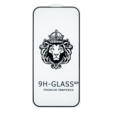 Захисне скло Lion для Apple iPhone 15 Pro (Full Glue) (0.3 мм, 2.5D) (Black)