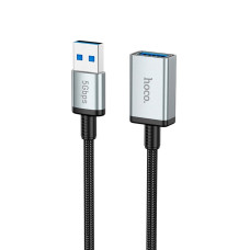 Мультимедійний кабель Hoco US10 USB-A – USB-A 3.0 5Gbit/s (0.5 м) (Black)