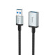 Мультимедийный кабель Hoco US10 USB-A – USB-A 3.0 5Gbit/s (0.5 м) (Black)