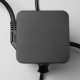 Сетевой фильтр Proove Power Cube на 3 розетки (65W · USB-A+2xUSB-C · 1.5 м) (Black)