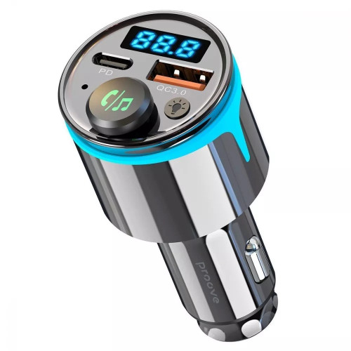 FM-модулятор Proove Launcher Nexus USB-A+USB-C (30W · 3A) (Black)