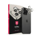 Защитное стекло камеры +NEU Chatel Metal Frame для Apple iPhone 16 Pro Max (Natural)