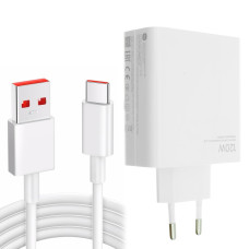 Сетевое зарядное устройство Xiaomi USB-A (120W · 6A) с кабелем USB-A – Type-C (OEM) (White)