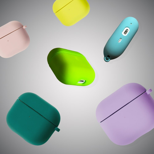 Чехол для AirPods 4 Silicone Case with Fibra (Stone)