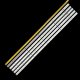Пряма підсвітка для телевізора Doffler 43″ 10S1P (5 планок по 855 мм, 10 LED, лінза 17 мм, 3 В)